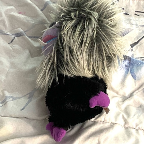 Ty Beanie Boos Frizzys JIPS the Monster Plush 7" Purple Glitter Eyes Collectable - Picture 4 of 5
